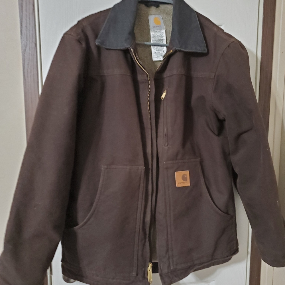 Carhartt Washed Duck Sherpa-Lined Coat